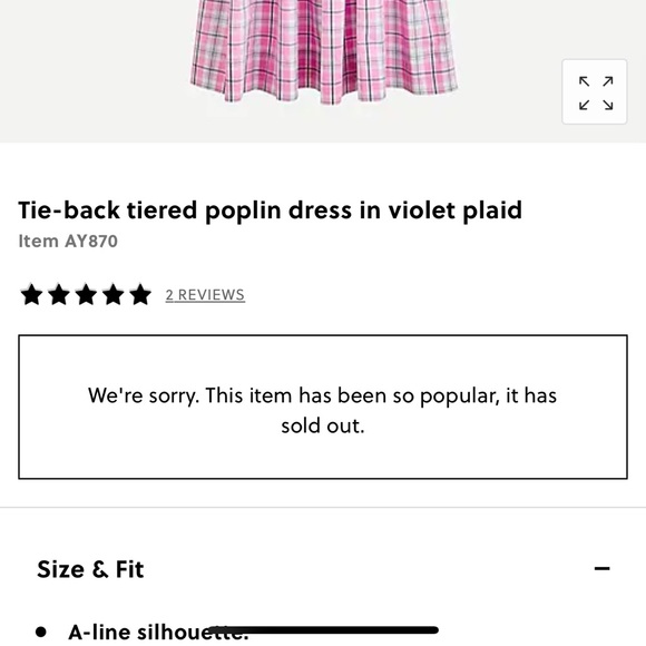 NWT J. Crew plaid dress 👗 - Picture 2 of 3